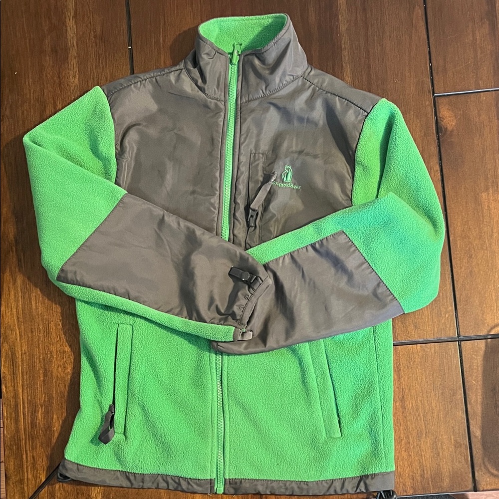 Green and Gray Kids Jacket
